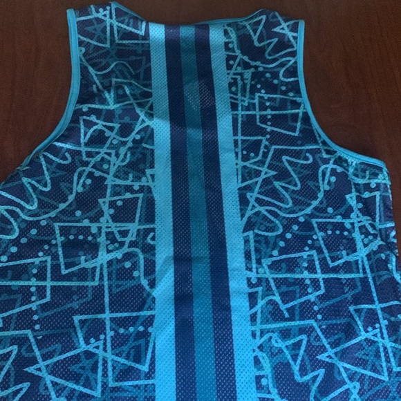St33le Men’s Size Small NWT Blue Geometric Tank Top - Picture 4 of 4